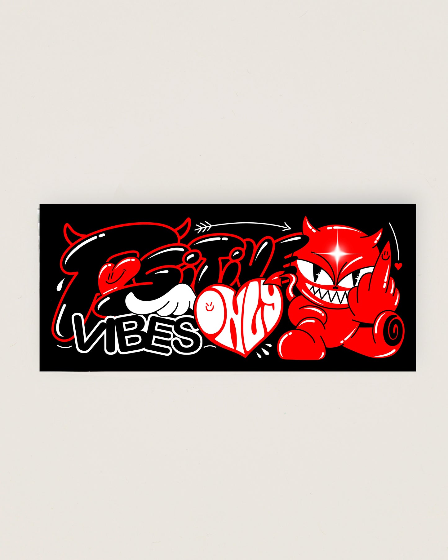 Positive Vibes Only Sticker
